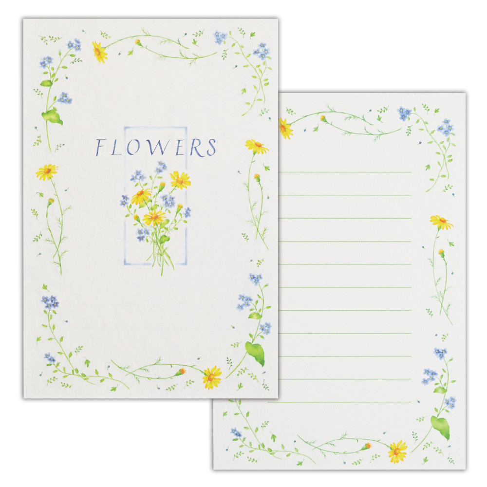 EAフラワーはがき箋　フラワーズ