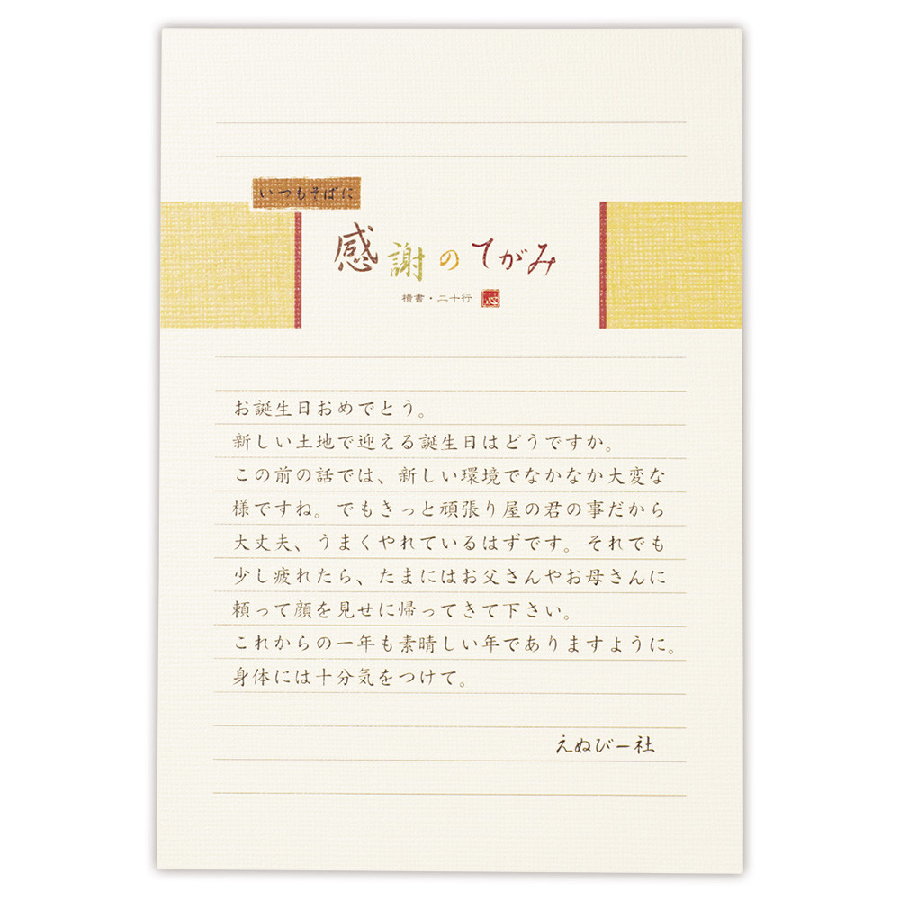 伝えるきもちB5便箋　横罫