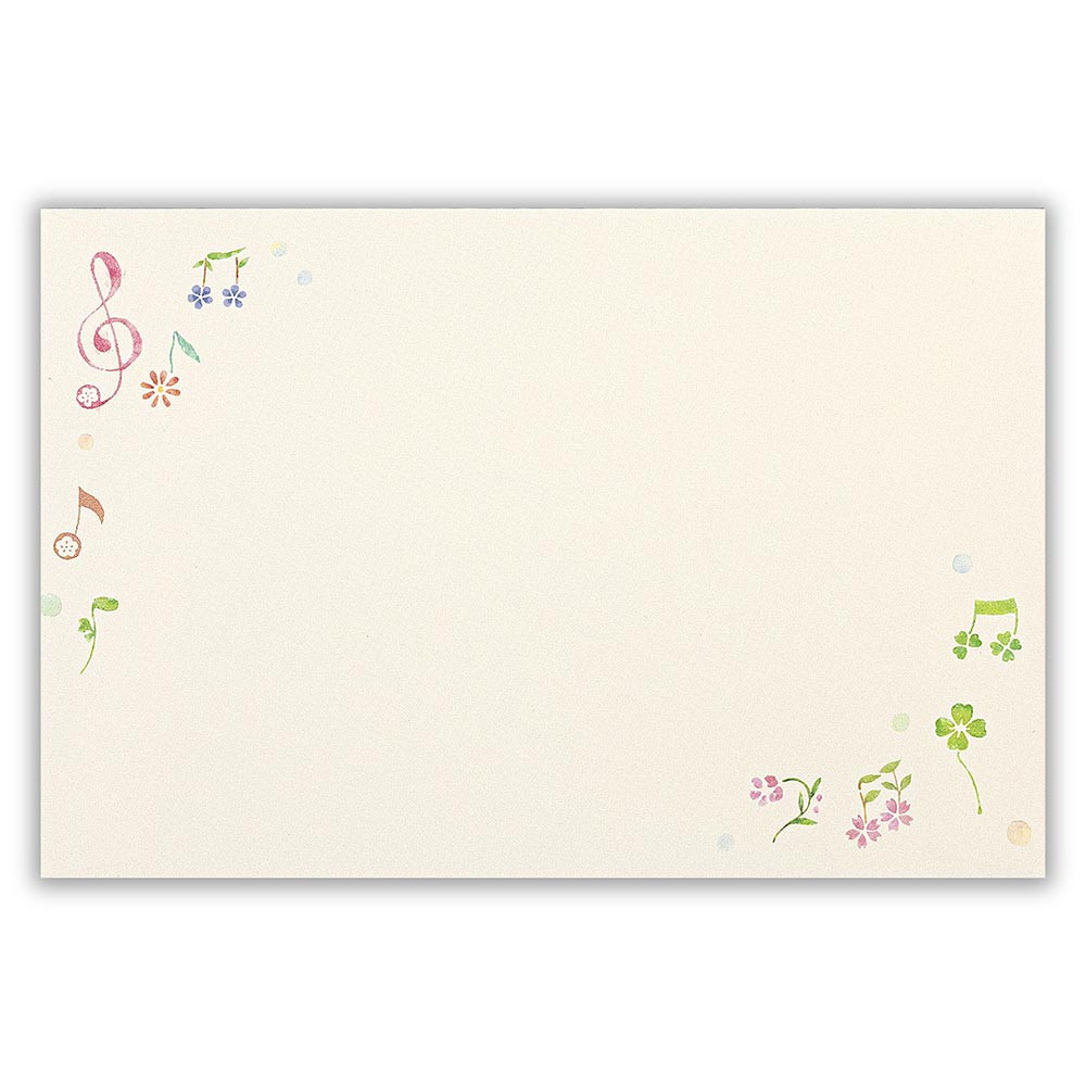 WP封筒　ちらし音符