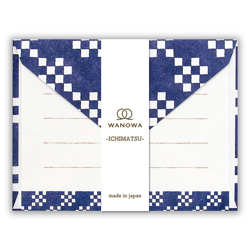 ＷＷミニレターセット　濃藍