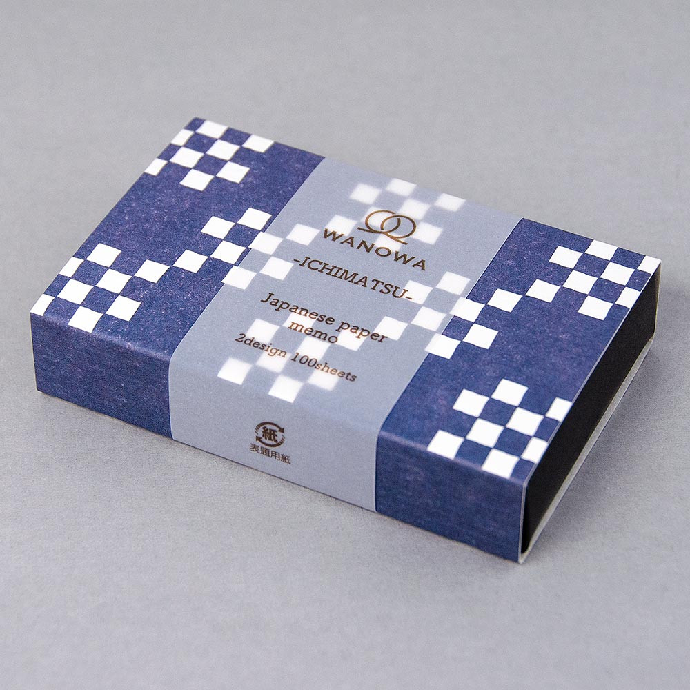 ＷＷケース入メモ　濃藍