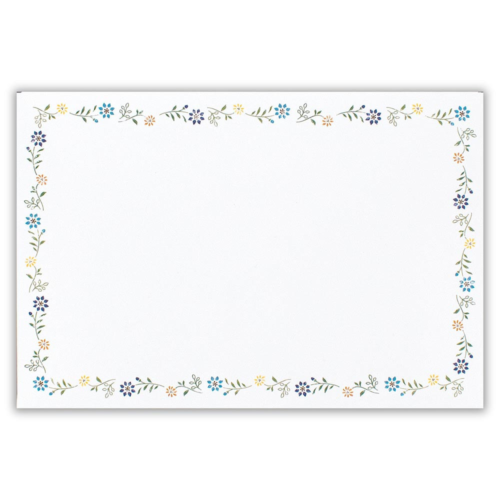 封筒　ことばの贈り物　青色