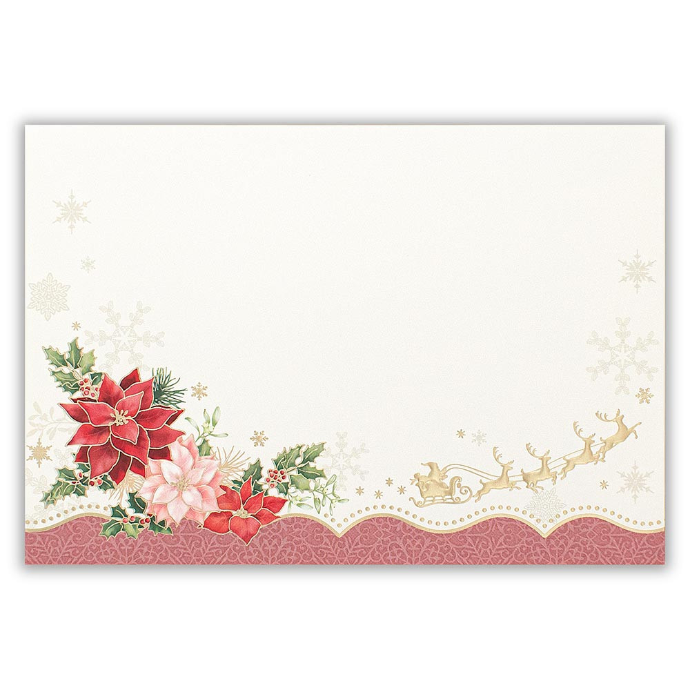 封筒　ノエル　ポインセチア