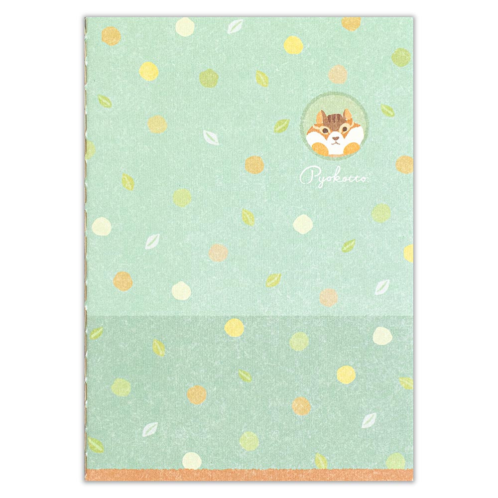 ノート　Ａ６　ぴょこっと　ミント