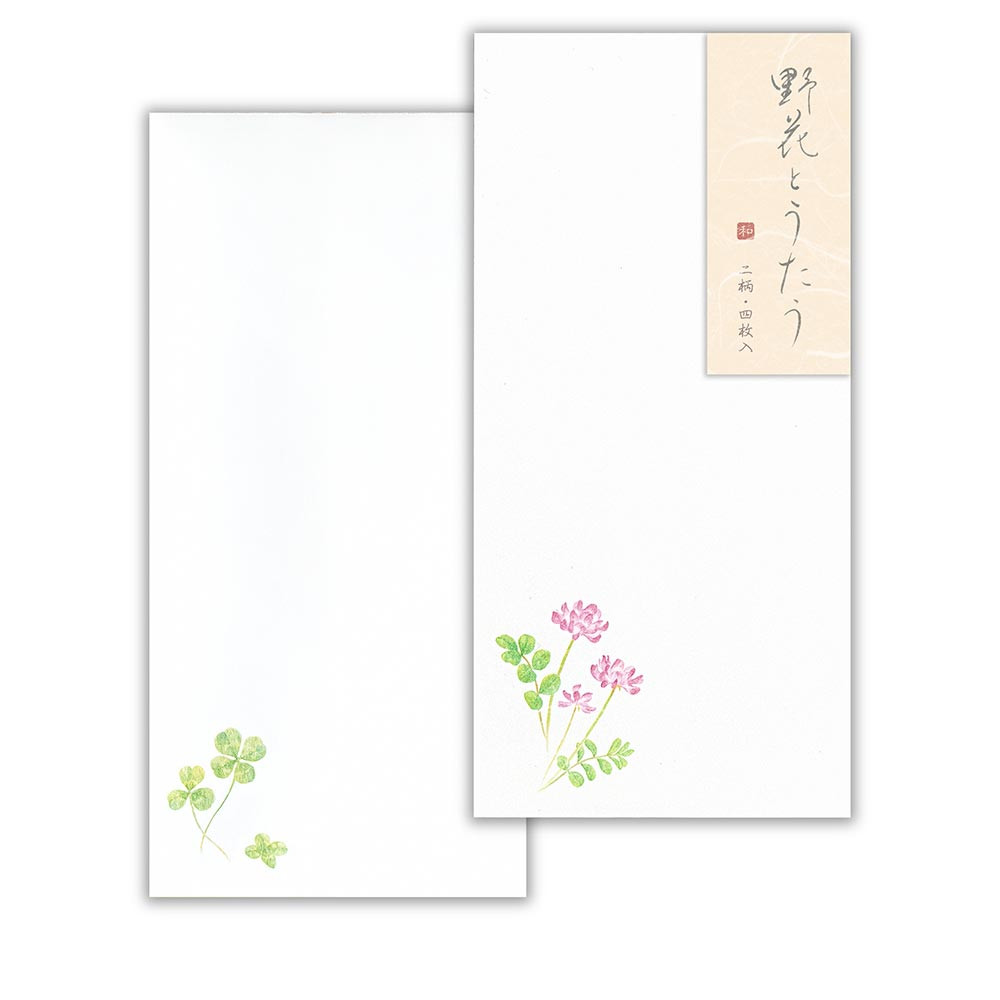 封筒　花のいろ　野原