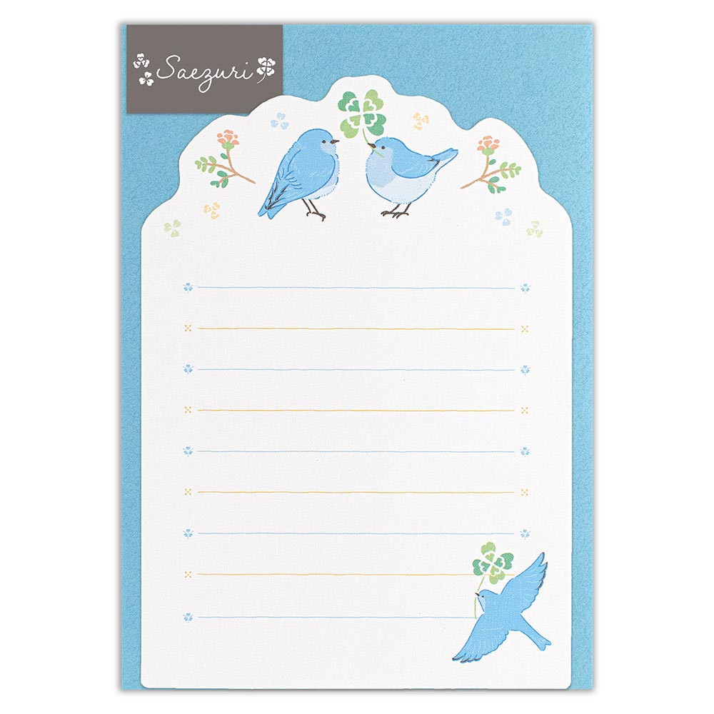 ミニレター　さえずり　ムジルリツグミ