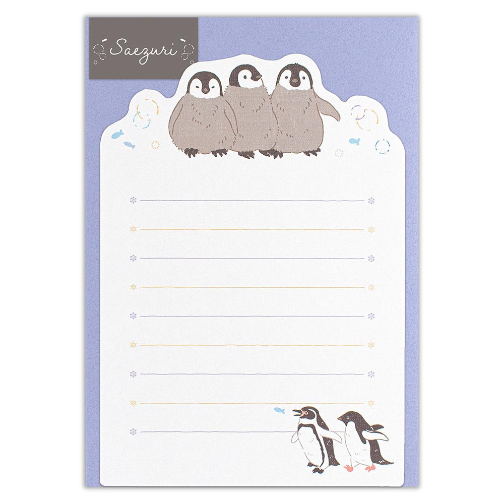 ミニレター　さえずり　ペンギン