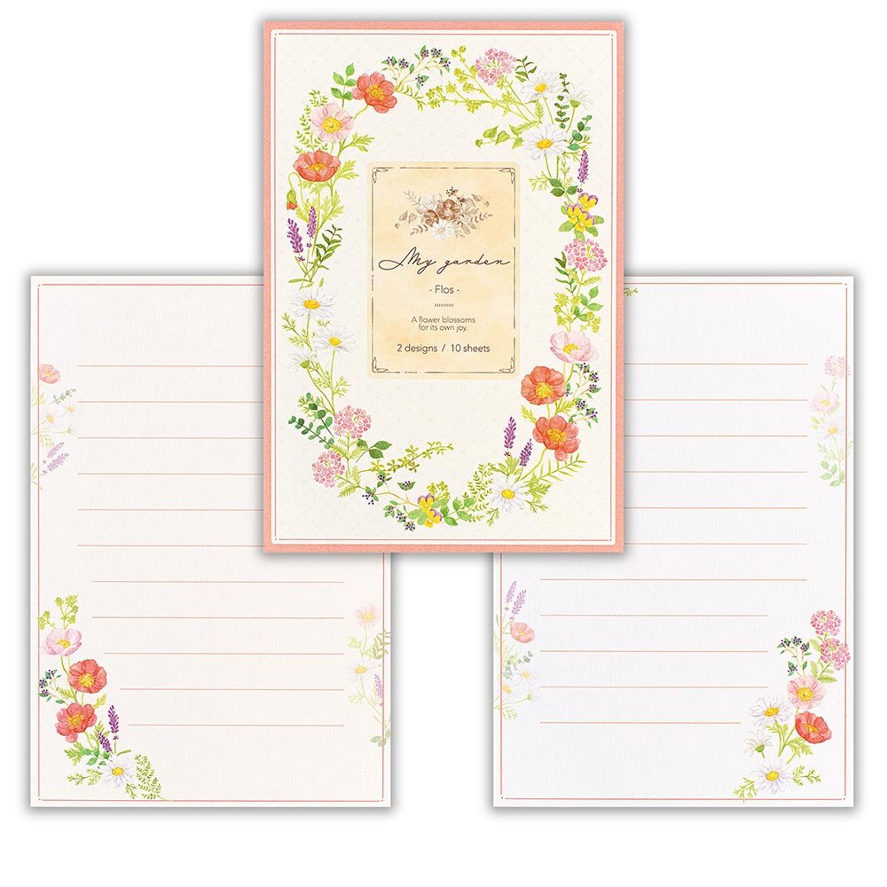はがき箋　マイガーデン　フロス
