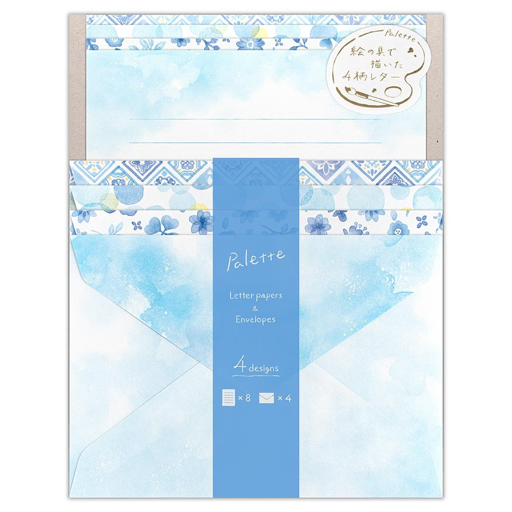 レター　パレット　スカイブルー