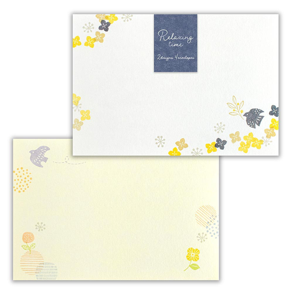 封筒　こころなごみ　鳥