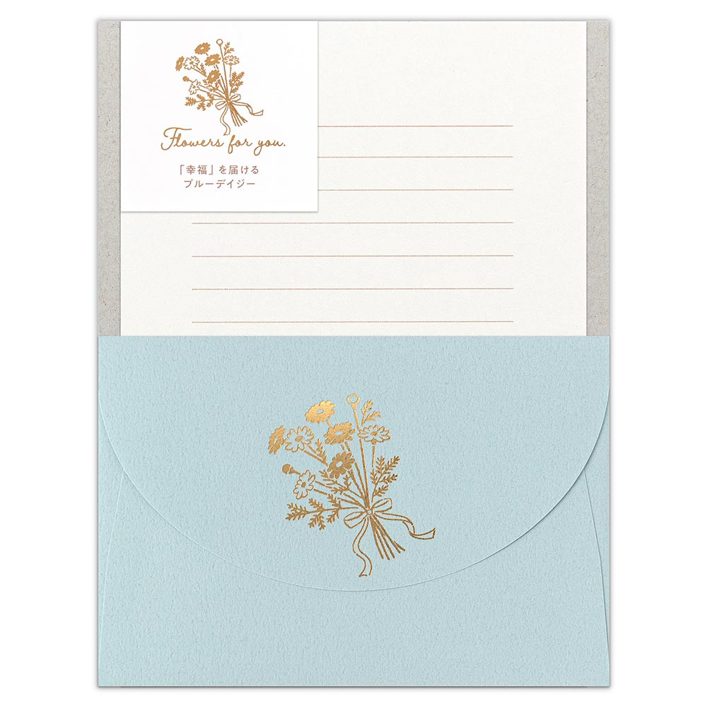 レター　花想い　ブルーデイジー