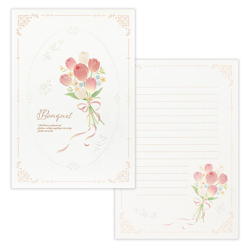 便箋　エーレ　チューリップブーケ