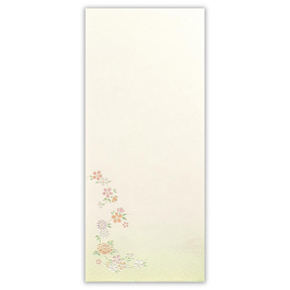 封筒　花紋様　花風によせて