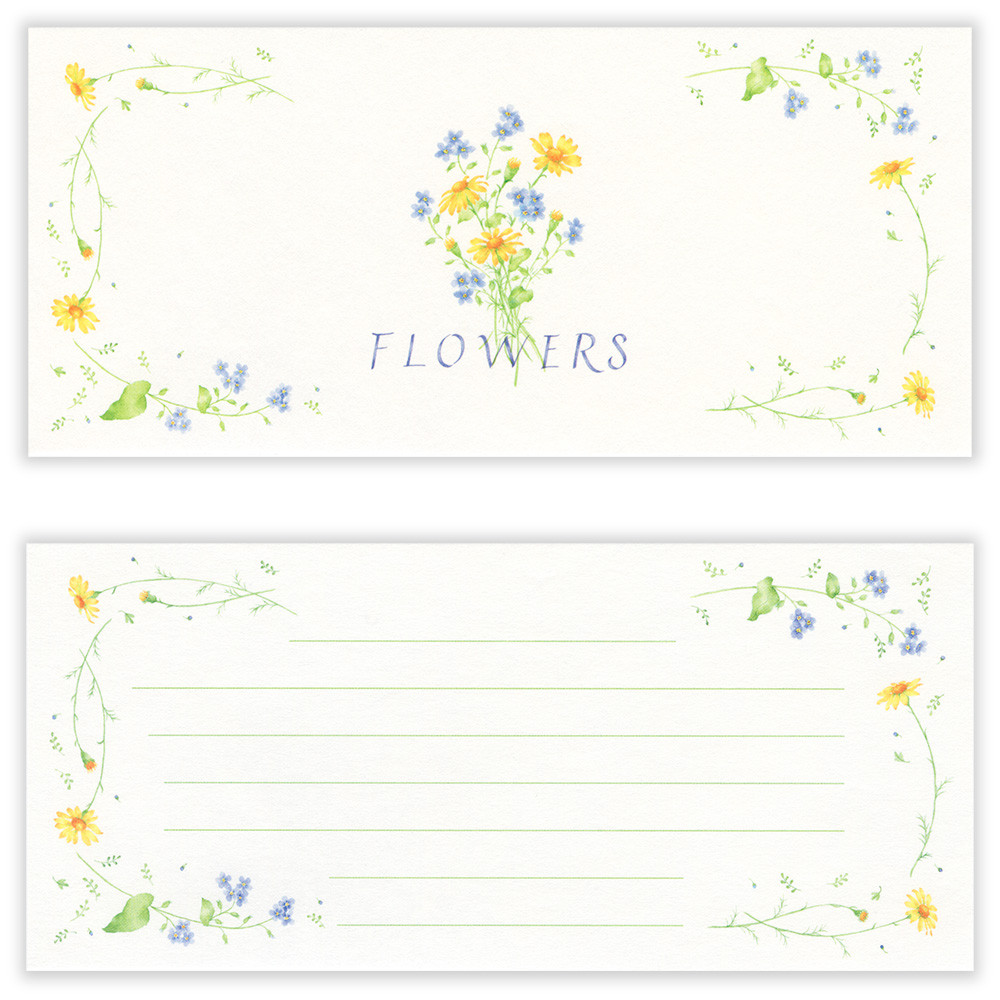 一筆箋　アースリィ　フラワーズＡ