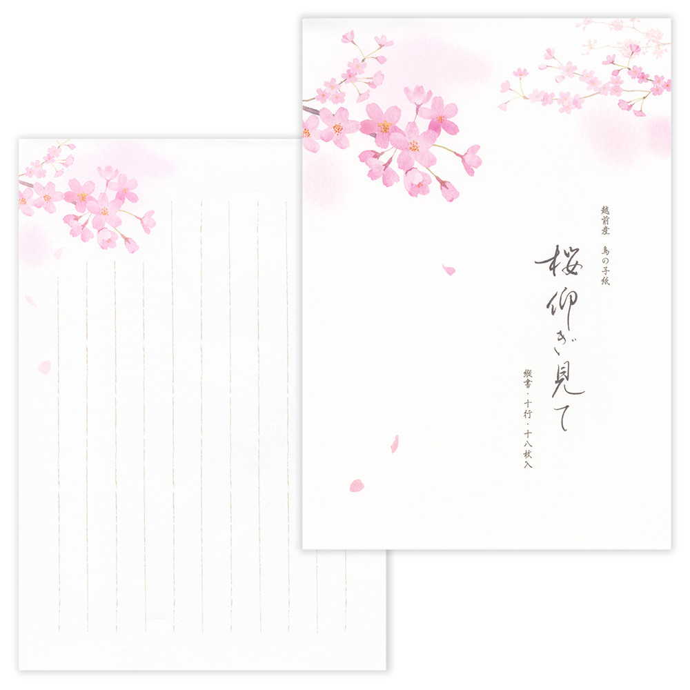 便箋　春五集　桜仰ぎ見て