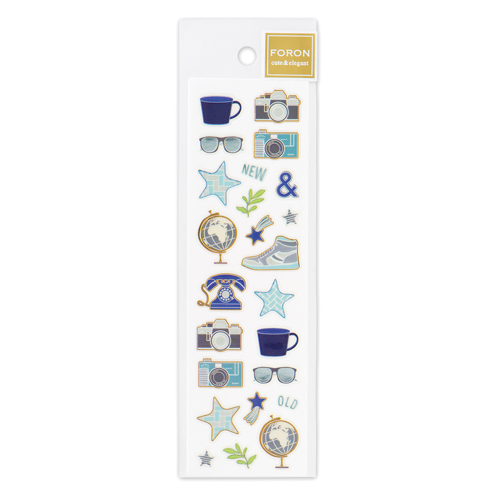 ビジュシール　ブルーグレー