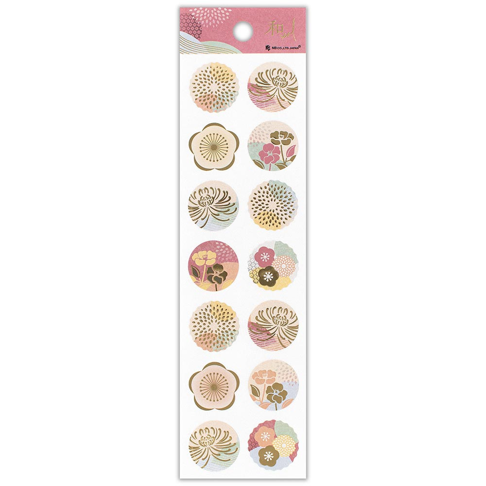 光沢シール　真朱