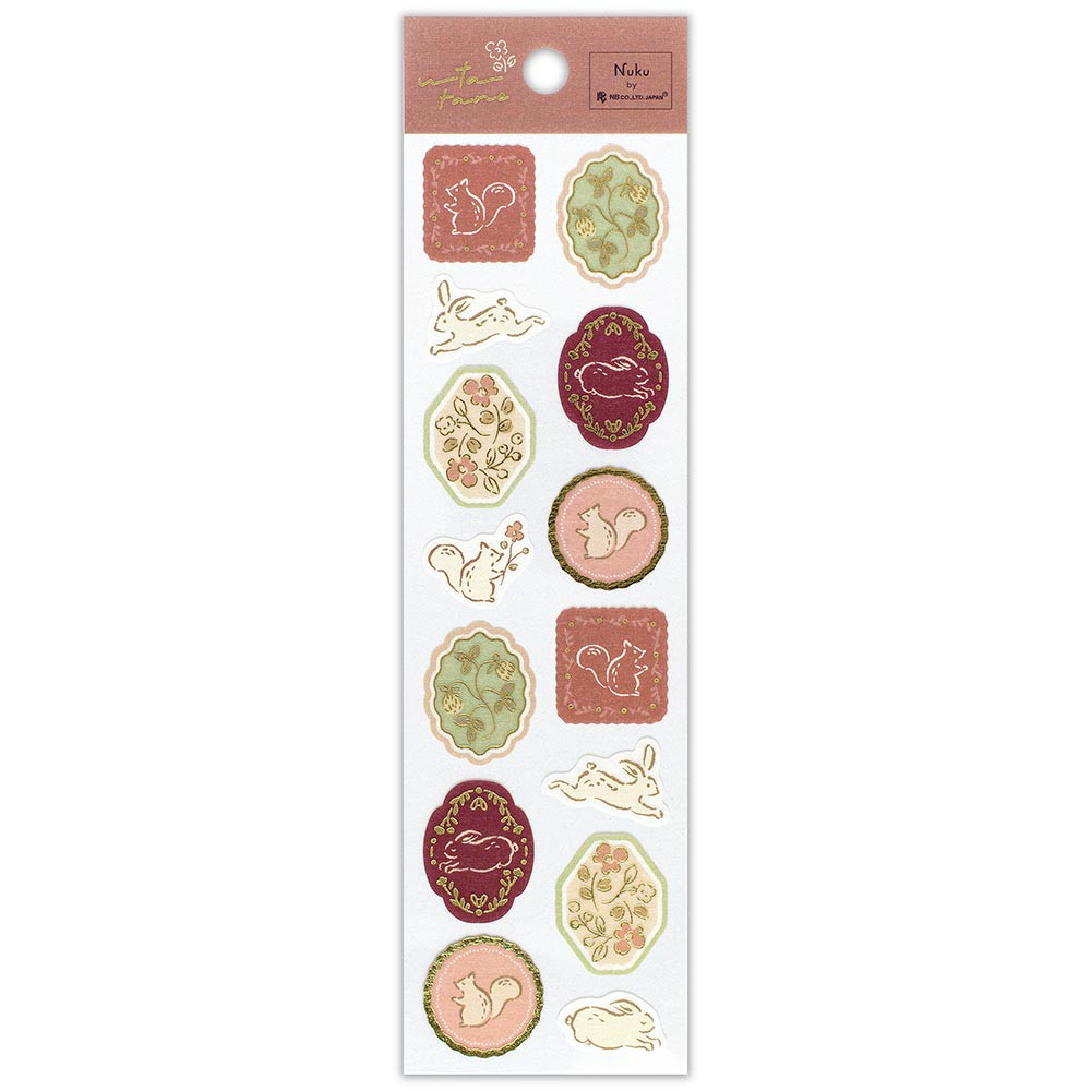 シール　うたたね　野原