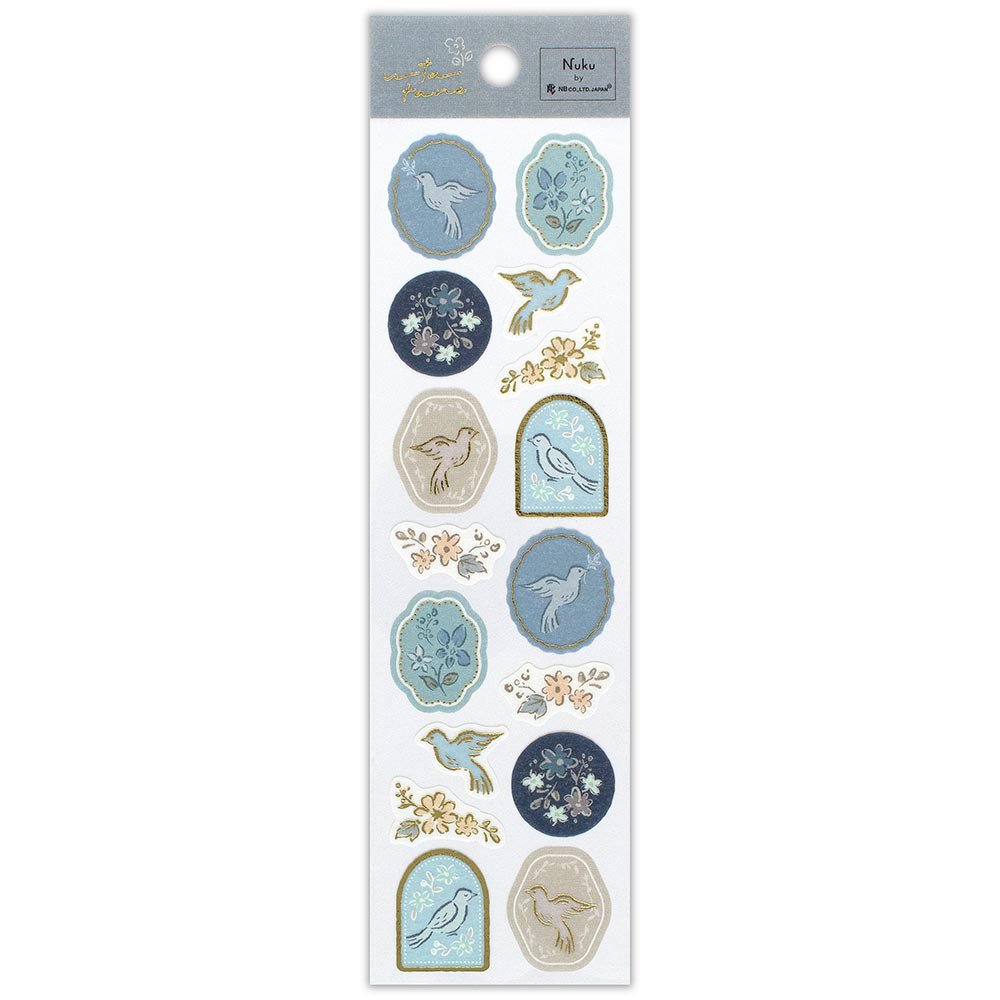 シール　うたたね　鳥の声